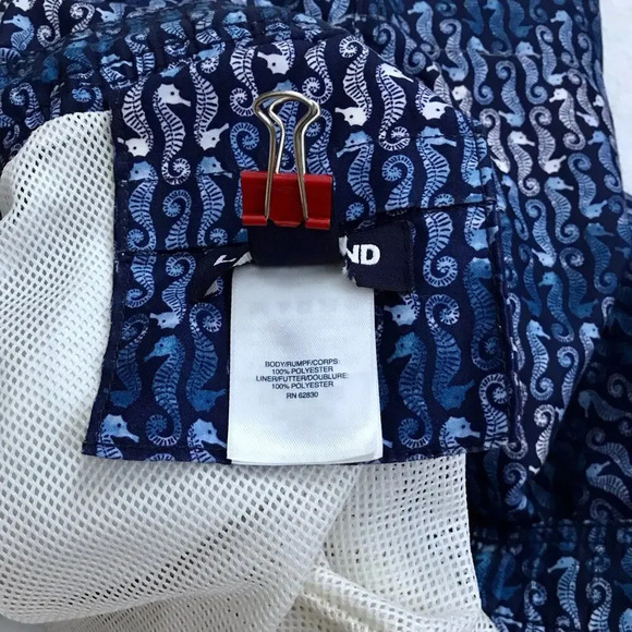 Lands' End NWOT Seahorse Volley Swim Trunk Men XL (40-42) - Picture 11 of 12
